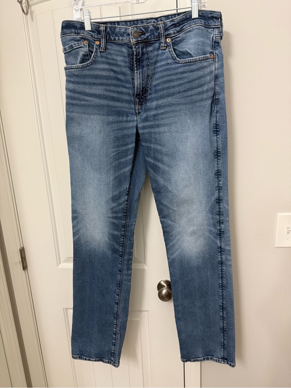 American Eagle Outfitters Airflex Men's Straight Light Blue Jeans